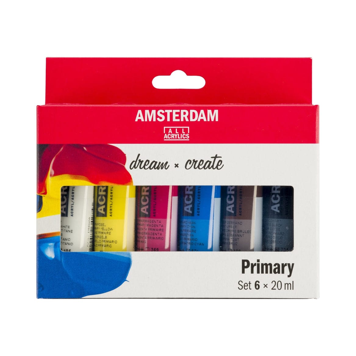 Standard Series Acrylic Paint Primary Set | 6 x 20 ml