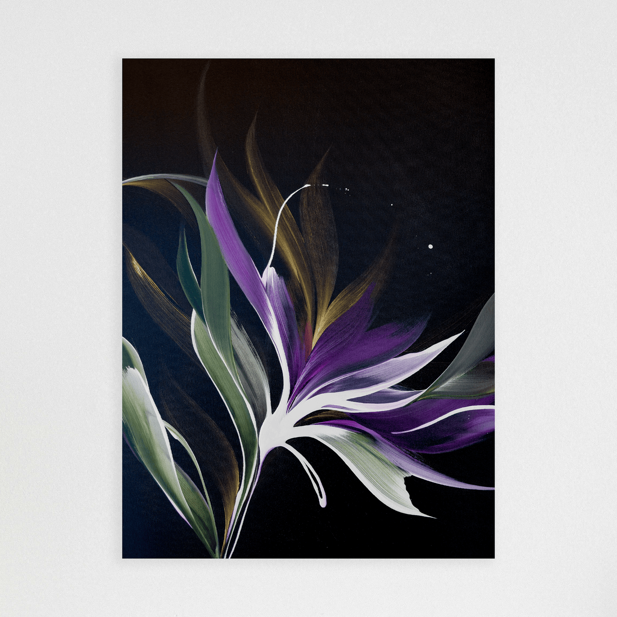 Midnight Flower II (Framed)