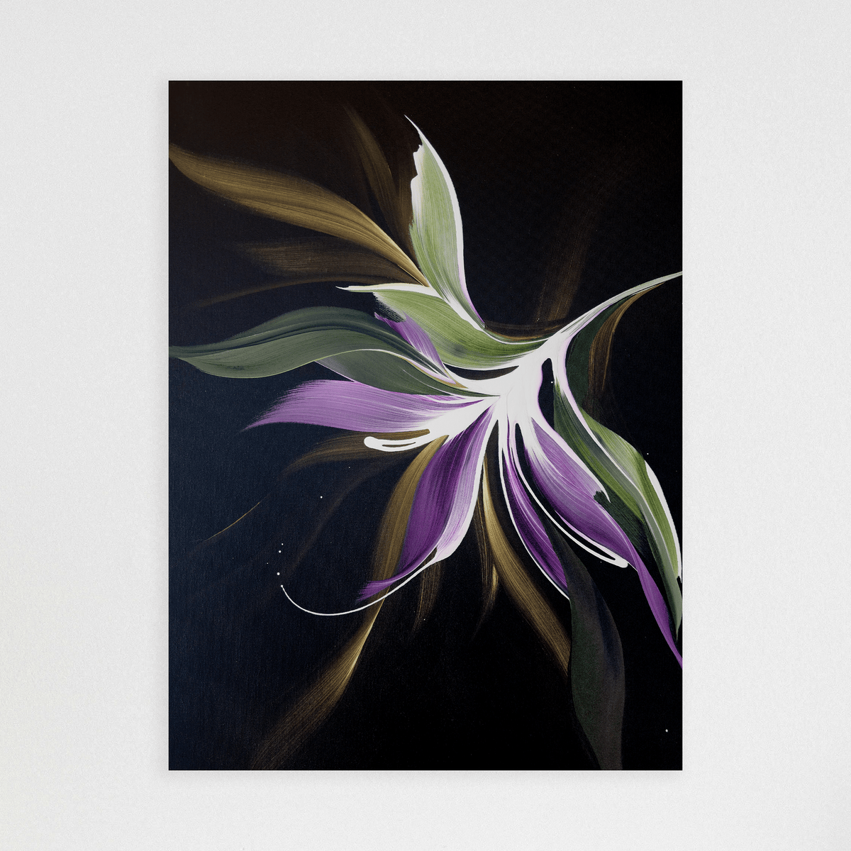 Midnight Flower I (Framed)