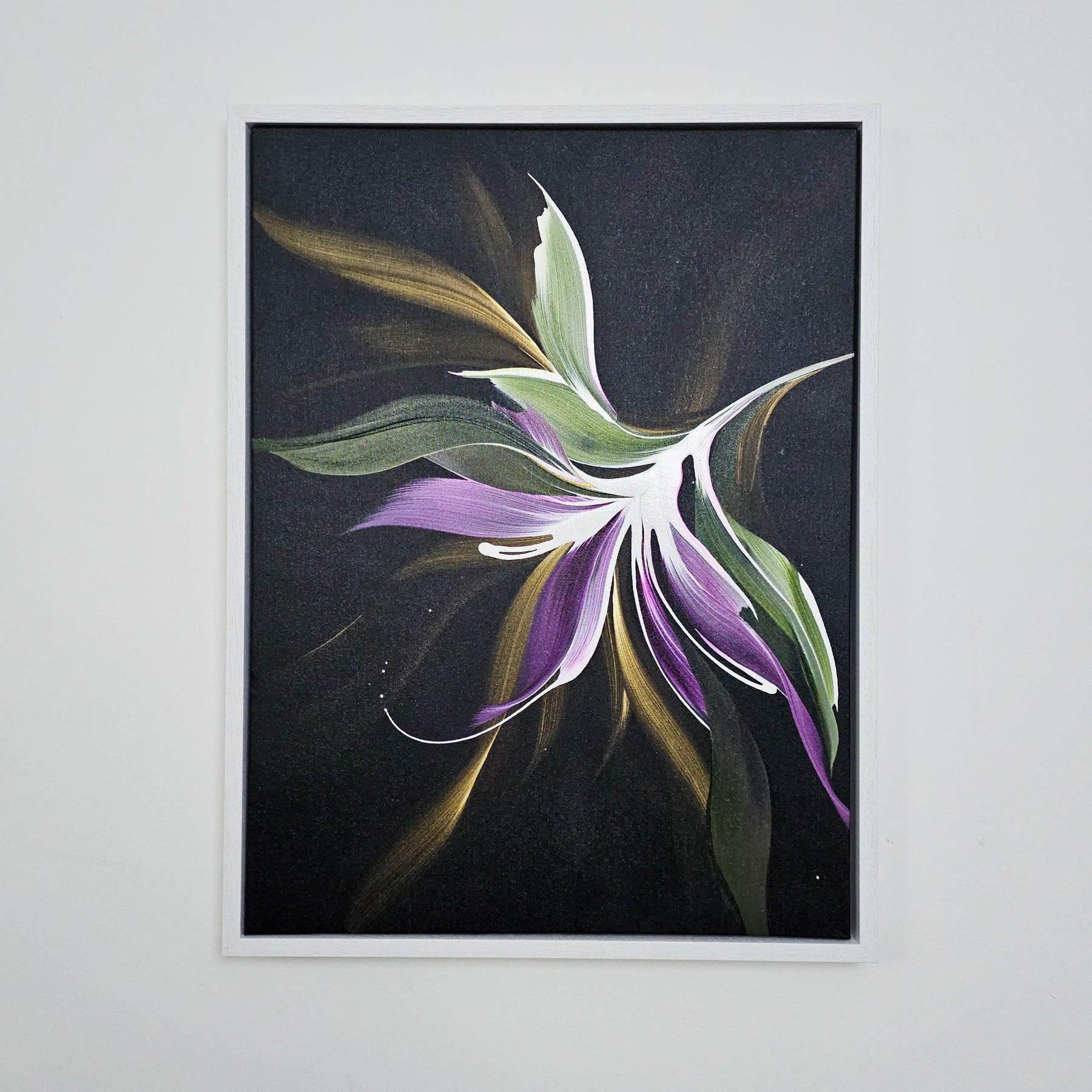 Midnight Flower I (Framed)