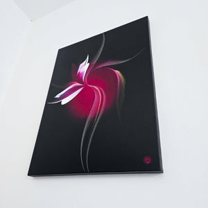 Bloodmoon painting by Rinske Douna - abstract acrylic art