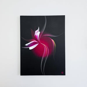 Bloodmoon painting by Rinske Douna - abstract acrylic art