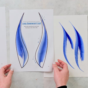 Botanical Brushstroke Mastery Course painting by Rinske Douna - abstract acrylic art