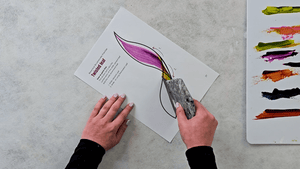 Botanical Brushstroke Mastery Course painting by Rinske Douna - abstract acrylic art