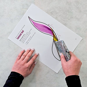 Botanical Brushstroke Mastery Course painting by Rinske Douna - abstract acrylic art