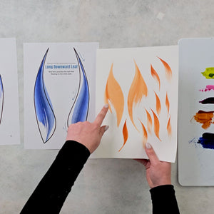 Botanical Brushstroke Mastery Course painting by Rinske Douna - abstract acrylic art