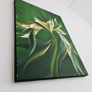 Feather Out painting by Rinske Douna - abstract acrylic art