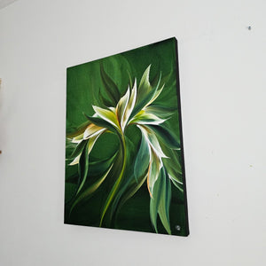 Feather Out painting by Rinske Douna - abstract acrylic art