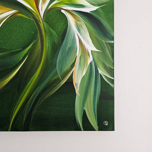 Feather Out painting by Rinske Douna - abstract acrylic art