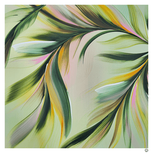 Floral Sway painting by Rinske Douna - abstract acrylic art