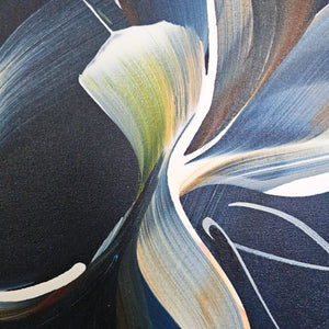 Folded & Unfolded (diptych) painting by Rinske Douna - abstract acrylic art