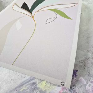 For a Hug painting by Rinske Douna - abstract acrylic art