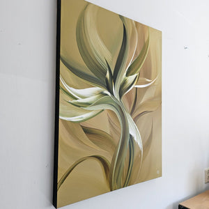 Golden days painting by Rinske Douna - abstract acrylic art