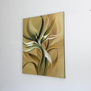 Golden days painting by Rinske Douna - abstract acrylic art
