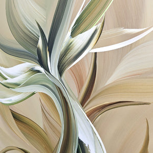 Golden days painting by Rinske Douna - abstract acrylic art