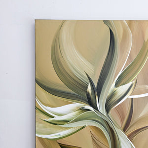 Golden days painting by Rinske Douna - abstract acrylic art