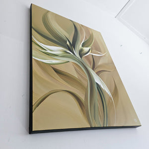 Golden days painting by Rinske Douna - abstract acrylic art