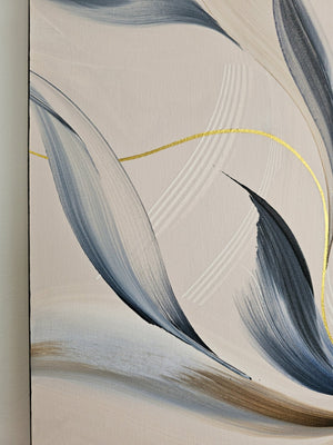 Held by Dusk painting by Rinske Douna - abstract acrylic art