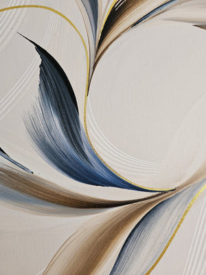 Held by Dusk painting by Rinske Douna - abstract acrylic art