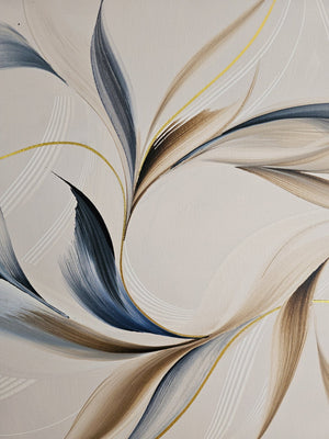 Held by Dusk painting by Rinske Douna - abstract acrylic art