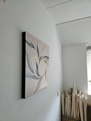 Held by Dusk painting by Rinske Douna - abstract acrylic art