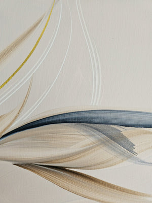 Held by Dusk painting by Rinske Douna - abstract acrylic art