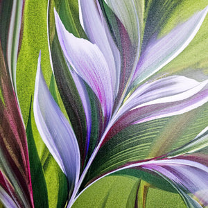 In the Heart of Greens II painting by Rinske Douna - abstract acrylic art