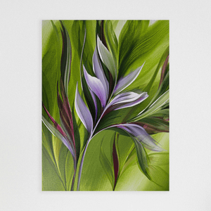 In the Heart of Greens II painting by Rinske Douna - abstract acrylic art