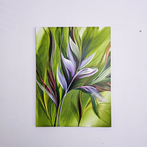 In the Heart of Greens II painting by Rinske Douna - abstract acrylic art