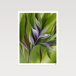 In the Heart of Greens II painting by Rinske Douna - abstract acrylic art