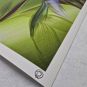 In the Heart of Greens II painting by Rinske Douna - abstract acrylic art