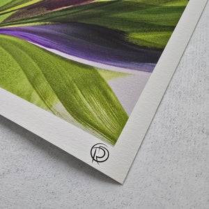 In the Heart of Greens I painting by Rinske Douna - abstract acrylic art