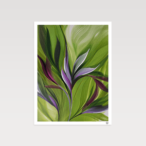 In the Heart of Greens I painting by Rinske Douna - abstract acrylic art