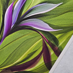 In the Heart of Greens I painting by Rinske Douna - abstract acrylic art