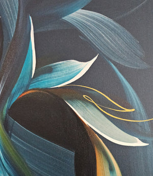 Lifted painting by Rinske Douna - abstract acrylic art