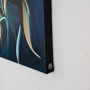 Lifted painting by Rinske Douna - abstract acrylic art