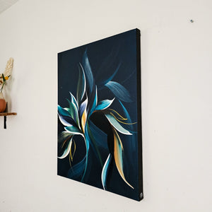 Lifted painting by Rinske Douna - abstract acrylic art