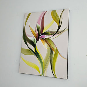 Moss & Blush painting by Rinske Douna - abstract acrylic art