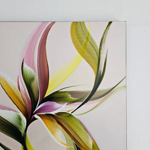 Moss & Blush painting by Rinske Douna - abstract acrylic art
