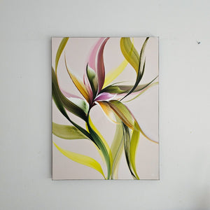 Moss & Blush painting by Rinske Douna - abstract acrylic art