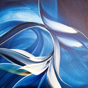 Nocturne painting by Rinske Douna - abstract acrylic art