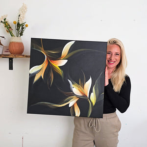 The Noir painting by Rinske Douna - abstract acrylic art