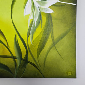 Where it grows painting by Rinske Douna - abstract acrylic art