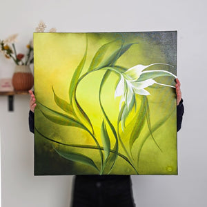 Where it grows painting by Rinske Douna - abstract acrylic art