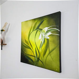 Where it grows painting by Rinske Douna - abstract acrylic art