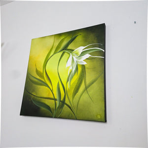 Where it grows painting by Rinske Douna - abstract acrylic art