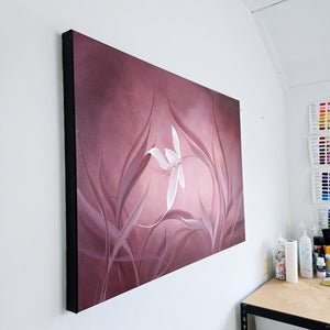 Where it lingers painting by Rinske Douna - abstract acrylic art