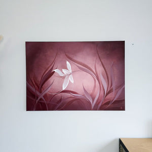 Where it lingers painting by Rinske Douna - abstract acrylic art