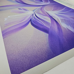 Whimsy in Lavender painting by Rinske Douna - abstract acrylic art