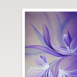 Whimsy in Lavender painting by Rinske Douna - abstract acrylic art